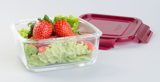 300ML Square Glass Food Storage Containers BPA Free With Airtight Lids