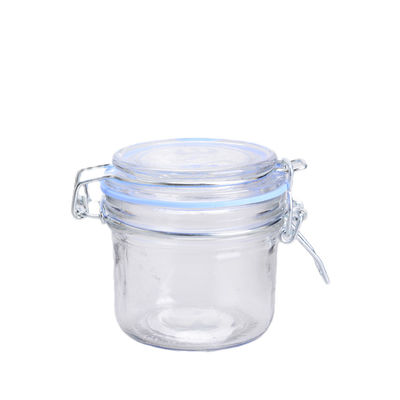 200ML Wide Mouth Empty Glass Jars With Lids for Food Storage