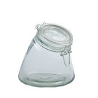 1200ML Empty Glass Jars With Clip Lids Metal Classic Type LFGB