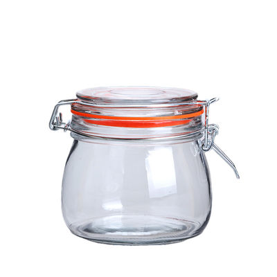 Household Empty Glass Jars For Food Storage Airtight FDA certified