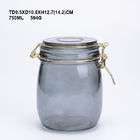 Sealable Transparent Glass Jars With Clip Lids Watertight Solution
