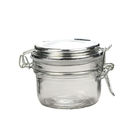 Small 125ML Empty Glass Jars With Hinged Lids Cartons Packing