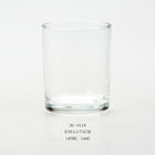 Transparent Round Votive Glass Candle Holders 145ML Volume Sturdy Base