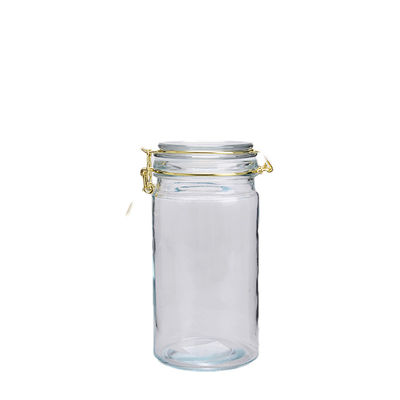 1000ML Airtight Glass Spice Jars Empty Clear Seasoning Containers