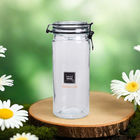 Kitchen Empty Glass Jars 1.5L Glass Food Storage Canister With Clip Lid