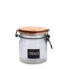 16OZ Wide Mouth Glass Food Storage Jars With Wooden Lids Silicone Gaskets