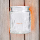 Home Scented Glass Jar Candles 12OZ Small Candle Glass Holders Smooth