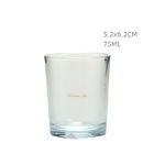 Customized 2.5OZ Floating Glass Tea Light Candle Holders For Wedding