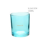 Blue Colored Glass Votive Candle Holders 11OZ OEM Soy Wax Candle Holder