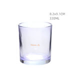 Decor Purple Glass Votive Candle Holders Smooth Surfaces 330ML