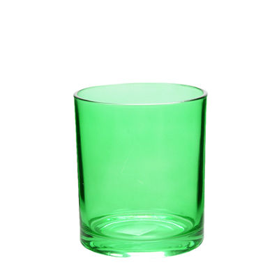 16OZ Green Glass Votive Candle Holders Jar Meticulously Handcrafted