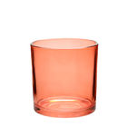 Large Red Glass Votive Candle Holders 4 Inch Soy Wax Candle Jars