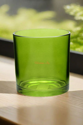 4 Inch Empty Glass Candle Jars 550ML Green Large Glass Votive Holders