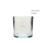 Crystal Glass Votive Candle Holders 550ML Glass Candle Containers Customized