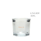 Crystal Glass Birthday Candle Holders Clear Tea Light Candle In Glass Jar