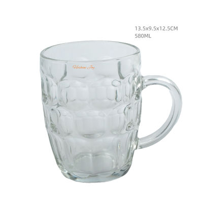 Customized Personalized Glass Beer Mug Transparent 20 Ounces