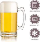 385ML Large Glass Beer Mug Clear Heavy Beer Glasses Cylindrical