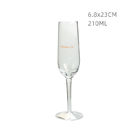 Personalized Crystal Wine Glass Lead Free Crystal Champagne Glasses 210ML