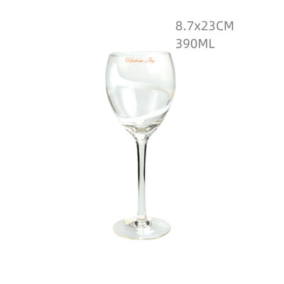 OEM 390ML Crystal Wine Glass Lead Free Crystal Drinking Glass