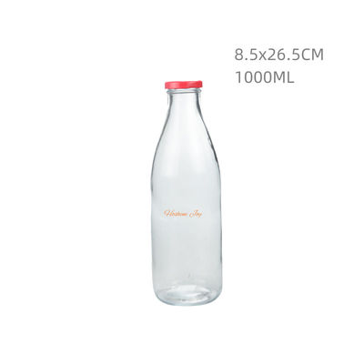 1000ML Mini Glass Milk Bottles Reusable Flip Top Glass Bottles