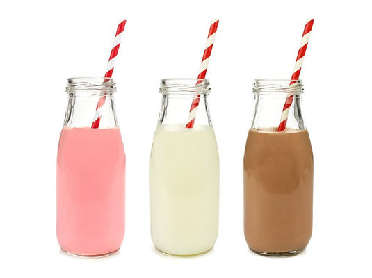 Small Swing Top Glass Milk Bottles 225ML For Storage Serving