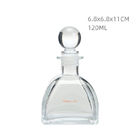 Car Square Glass Diffuser Bottles 120ML Aromatherapy Glass Bottles