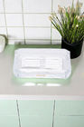 Heavy Glass Soap Dish Holder Home Kitchen Sink Sponge And Soap Holder