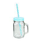 Glass Mason Beverage Jar With Airtight Lid Vintage Style Customized