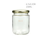 Glass Clear Mason Jar Lids 230ML Sauces Mason Storage Jars Vintage Style