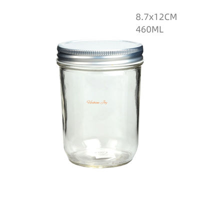 Multi Purpose Glass Mason Jar For Drinking Beverage Vintage Style