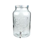 Versatile Glass Beverage Container Clear Glass Cold Drink Dispenser 5.7L