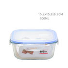 Airtight Glass Food Saver Containers 800ML Multiple Glass Food Storage Set