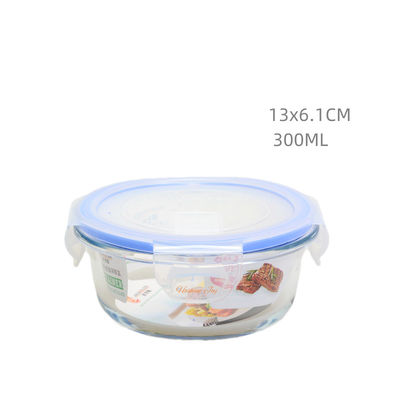 Versatile Glass Round Containers With Lids Airtight Food Storage Glass Jars FDA