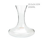 Hand Blown Glass Wine Decanter With Aerator 2000ML Hand Crafted