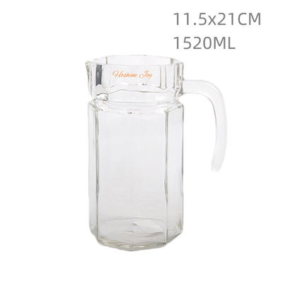 OEM Clear Glass Water Jug Transparent Kitchen Glass Drink Pitcher