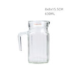 Beverage Glass Carafe Pitcher Lead Free Water Jug And Glasses 630ML