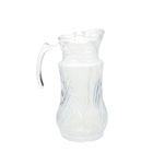 OEM 1550ML Glass Water Carafe Crystal Glass Tea Pitcher With Lid PP