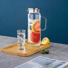 Transparent Glass Water Pitcher Container Large BPA Free Dishwasher Safe