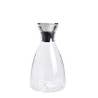 BPA Free 55oz Clear Glass Pitcher With Stainless Steel Lid FDA Standard
