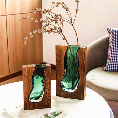 H32cm Exquisite Vase Decor Decorative Flower Vase Elegant Entryway Centerpiece Coffee Table Decor with Sophistication