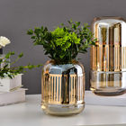 Modern Glass Vase for Various Settings Clear Floral Holder Home Decor