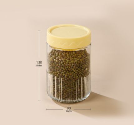 500ml Food Storage Jars with Colorful Lids BPA Free Reusable Leakproof