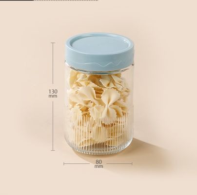 500ml Food Storage Jars with Colorful Lids BPA Free Reusable Leakproof