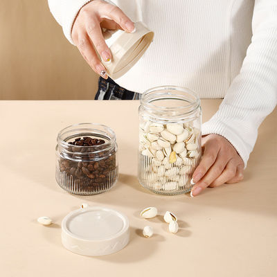 500ml Food Storage Jars with Colorful Lids BPA Free Reusable Leakproof