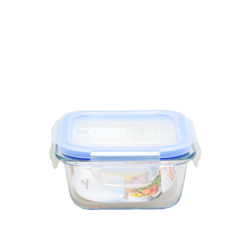 300ML Square Glass Food Storage Containers BPA Free With Airtight Lids