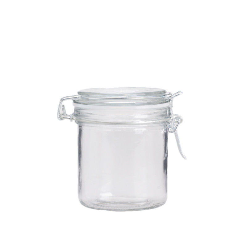 Airtight Seal Empty Glass Jars 250ML Volume Storage Jars with Clip Lid