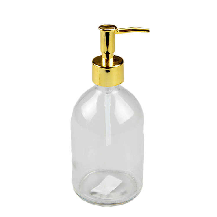 Lotion Glass Soap Dispenser Bottles Smooth 500ML Glass Hand Soap Bottles