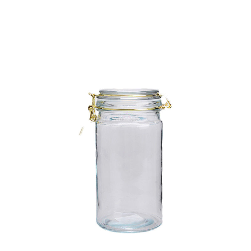 1000ML Airtight Glass Spice Jars Empty Clear Seasoning Containers