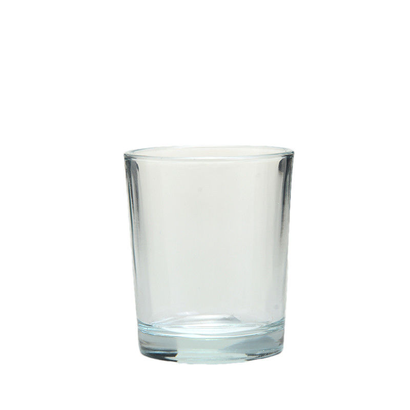 Customized Clear Glass Tealight Candle Holders 100ML Volume LFGB