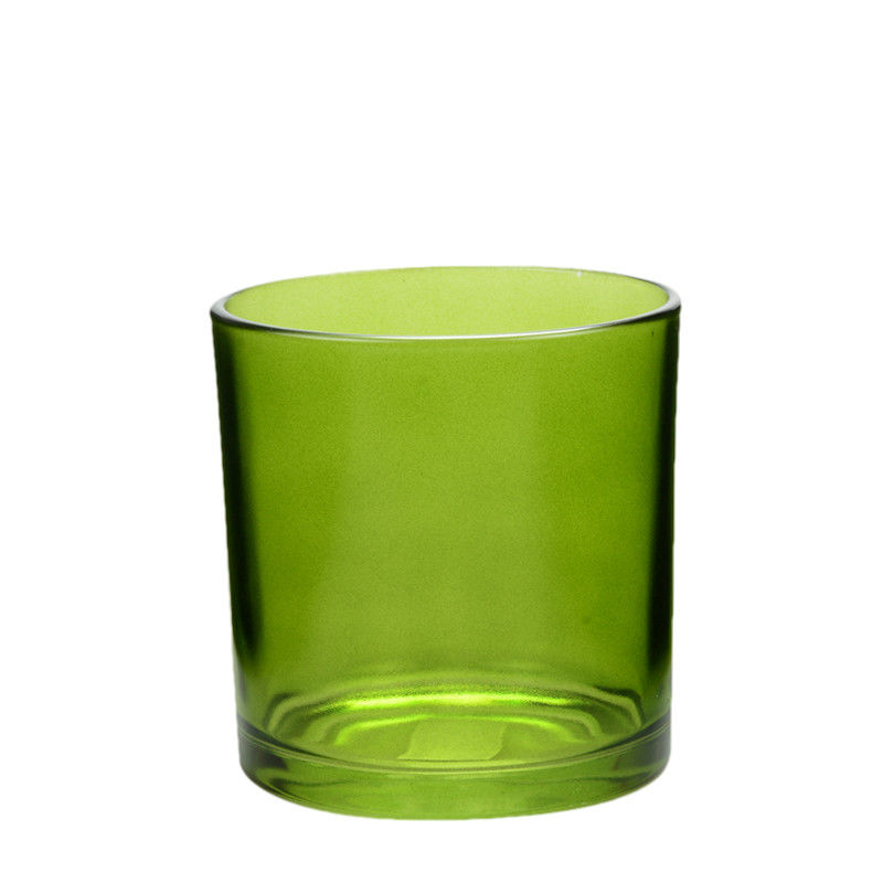 4 Inch Empty Glass Candle Jars 550ML Green Large Glass Votive Holders